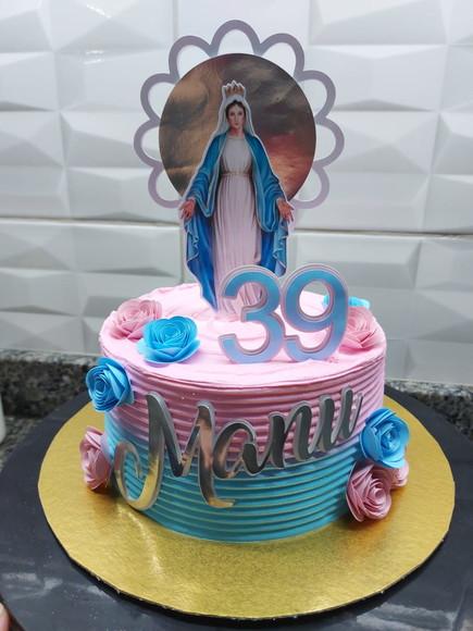 Arquivo de Corte Topo de Bolo  - Nossa Senhora