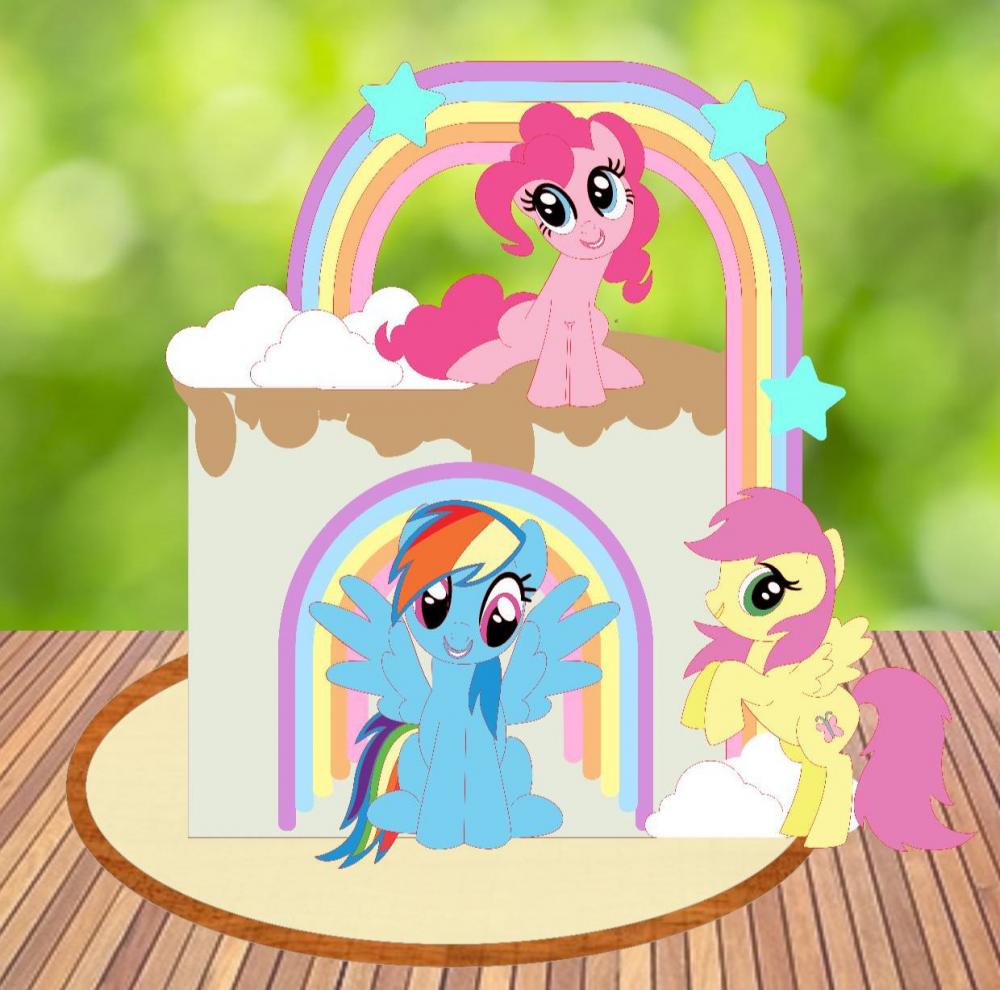 Arquivo de Corte Topo de Bolo  - My Little Pony
