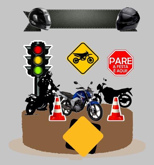 Arquivo de Corte Topo de Bolo  -  Moto