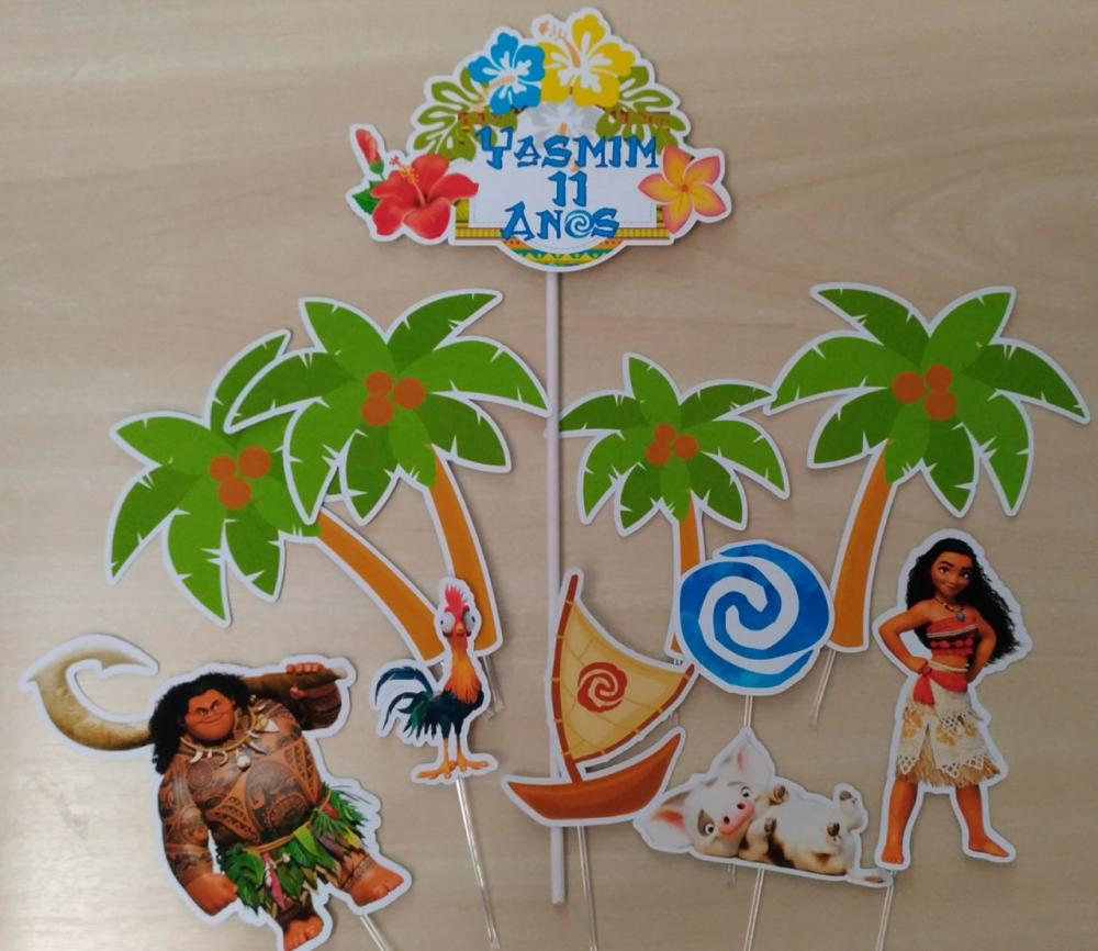 Arquivo de Corte Topo de Bolo  -  Moana