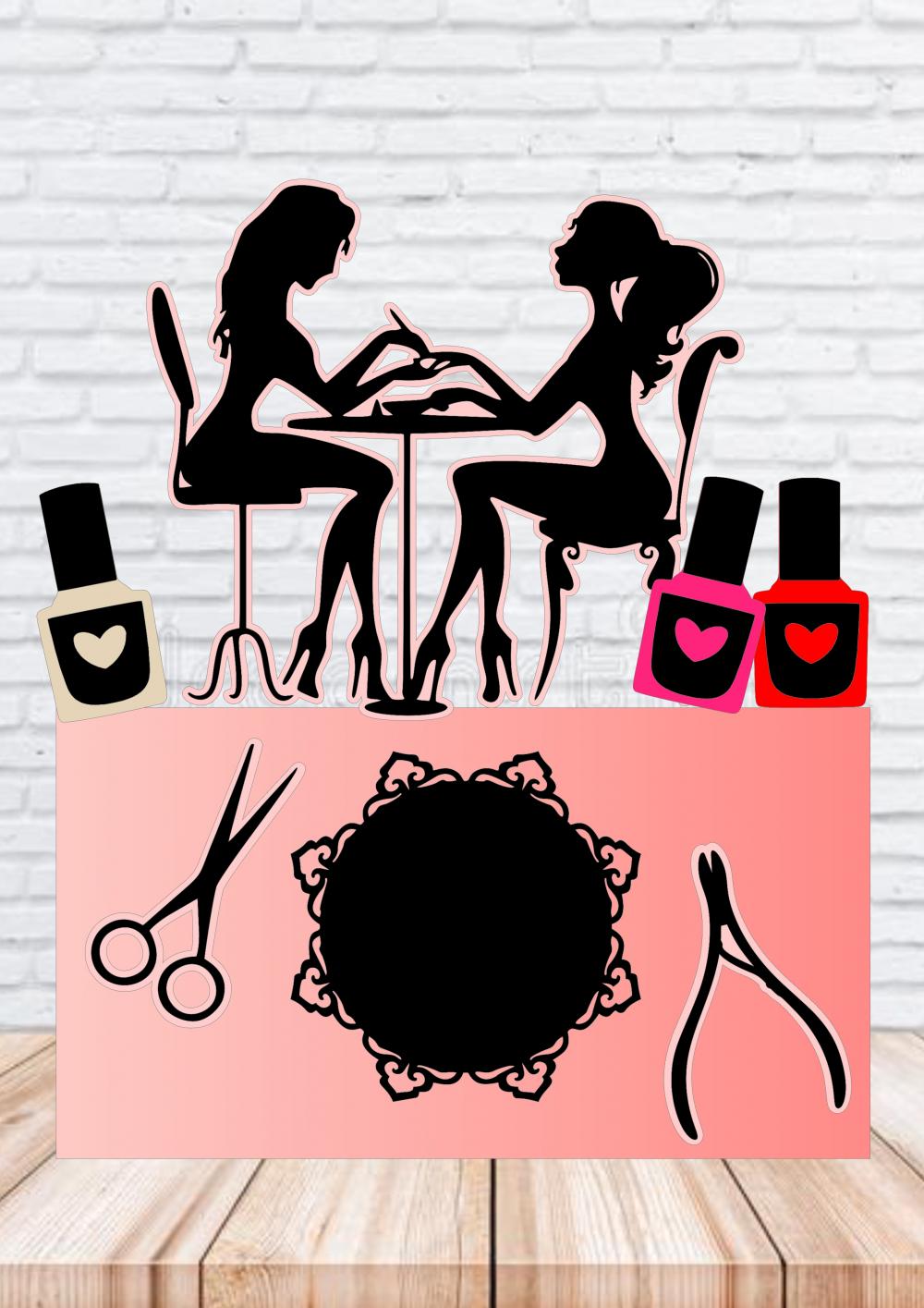 Arquivo de Corte Topo de Bolo  - Manicure