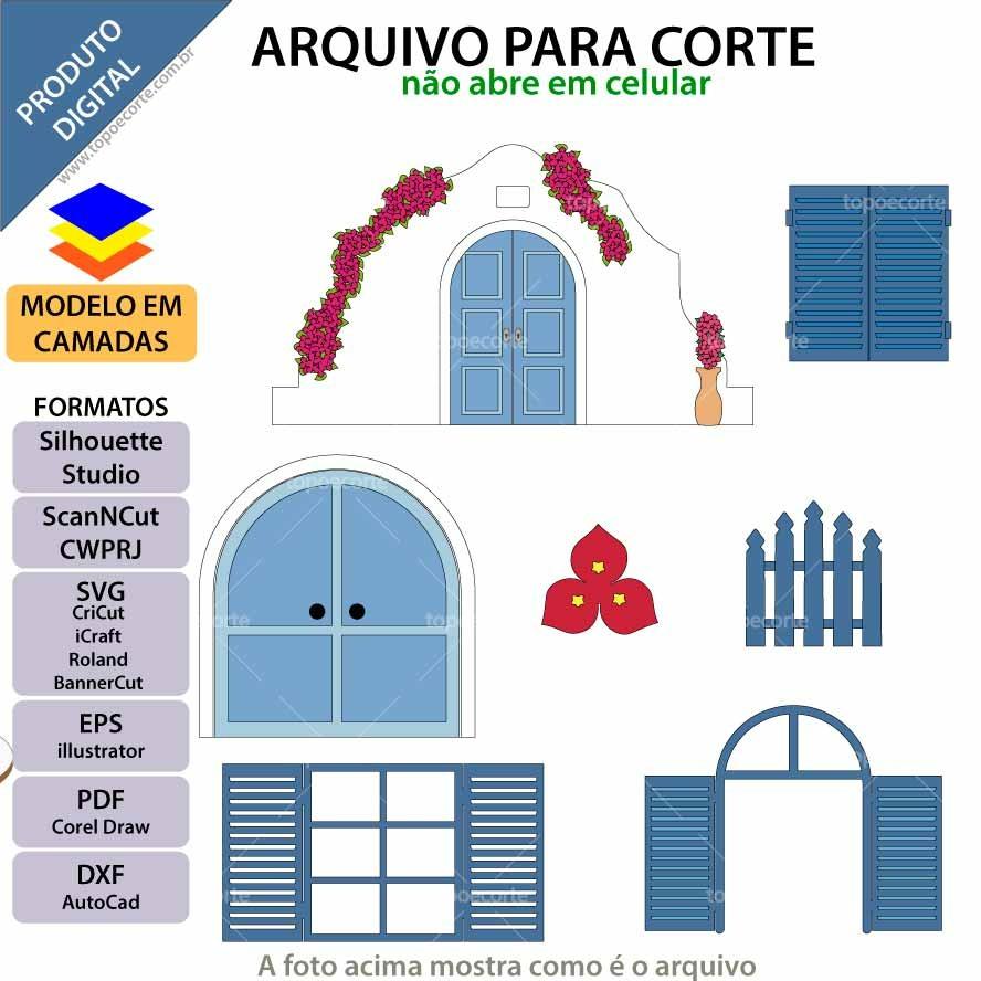 Arquivo de Corte Topo de Bolo  - MAMMA MIA PORTAS
