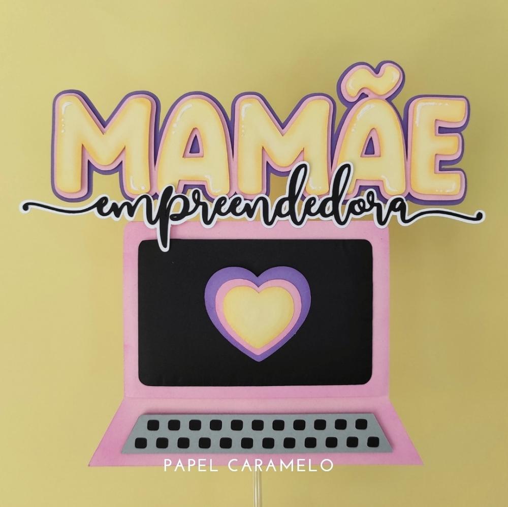 Arquivo de Corte Topo de Bolo  - Mamãe