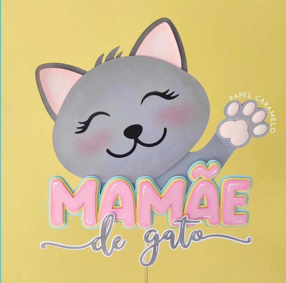 Arquivo de Corte Topo de Bolo  - Mamãe