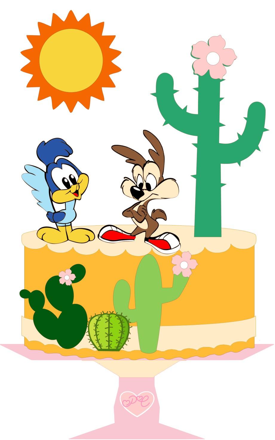 Arquivo de Corte Topo de Bolo  - Looney Tunes