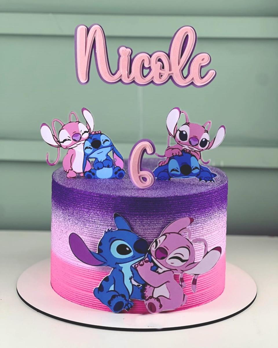Arquivo de Corte Topo de Bolo  - Lilo e Stich