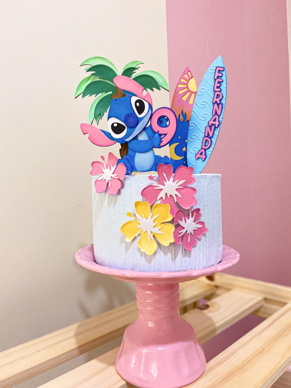 Arquivo de Corte Topo de Bolo  - Lilo e Stich