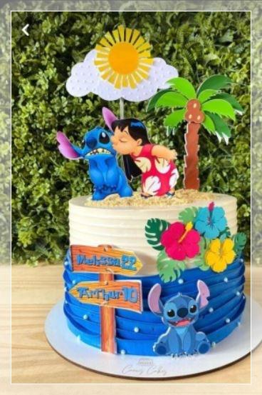 Arquivo de Corte Topo de Bolo  - Lilo e Stich