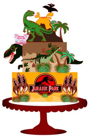 Arquivo de Corte Topo de Bolo  -  Jurassic Park