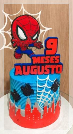 Arquivo de Corte Topo de Bolo  -   Homem Aranha