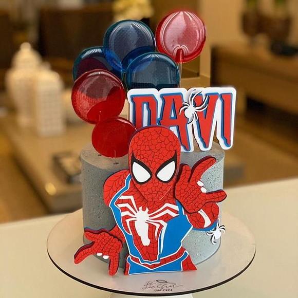 Arquivo de Corte Topo de Bolo  -   Homem Aranha