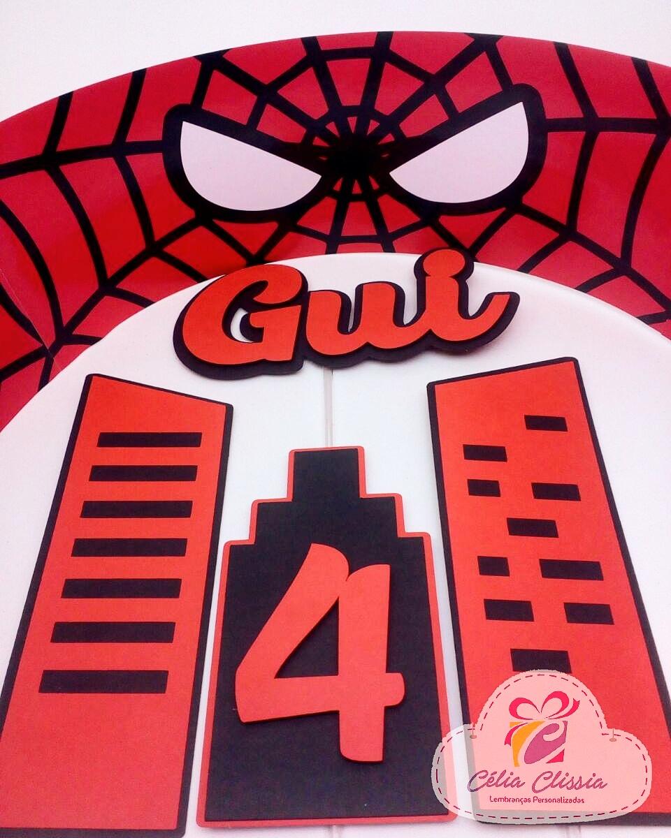 Arquivo de Corte Topo de Bolo  -   Homem Aranha