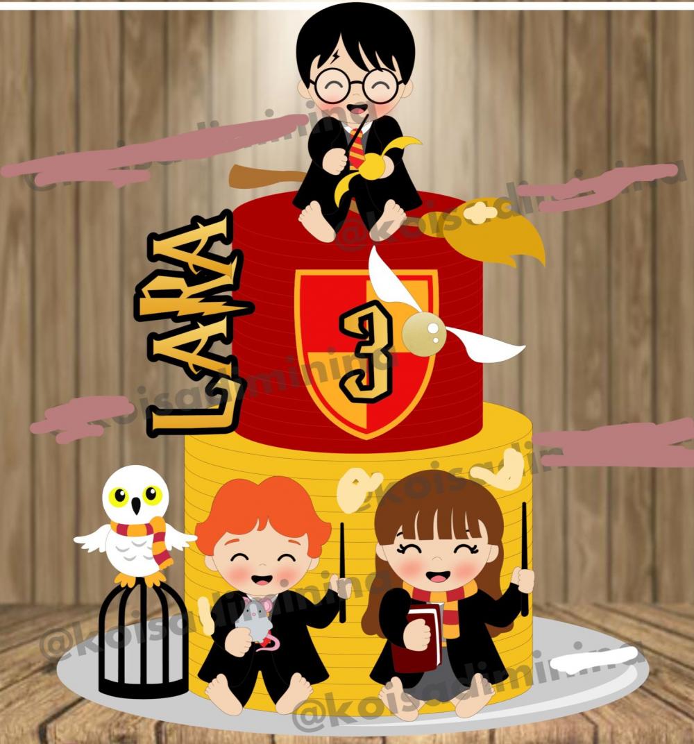 Arquivo de Corte Topo de Bolo  -     Harry Potter