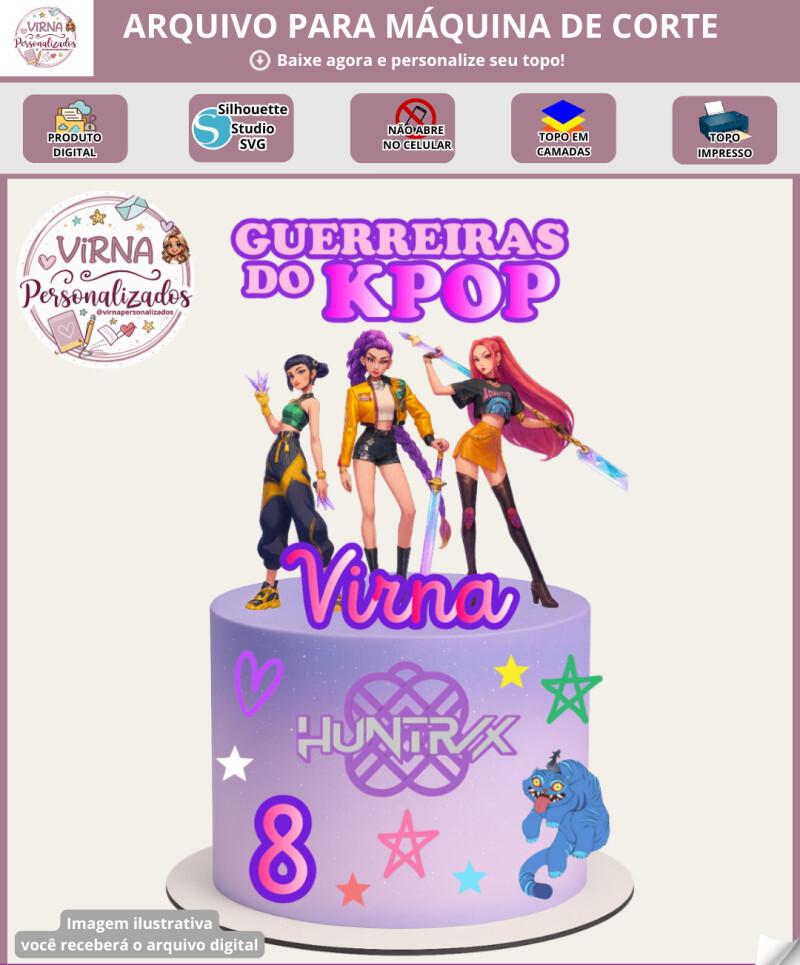Arquivo de Corte Topo de Bolo  -  Guerreiras do Kpop