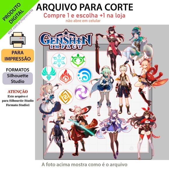 Arquivo de Corte Topo de Bolo  - Genshin