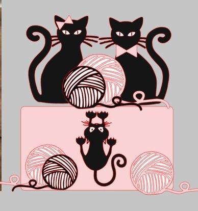 Arquivo de Corte Topo de Bolo  - Gatinho