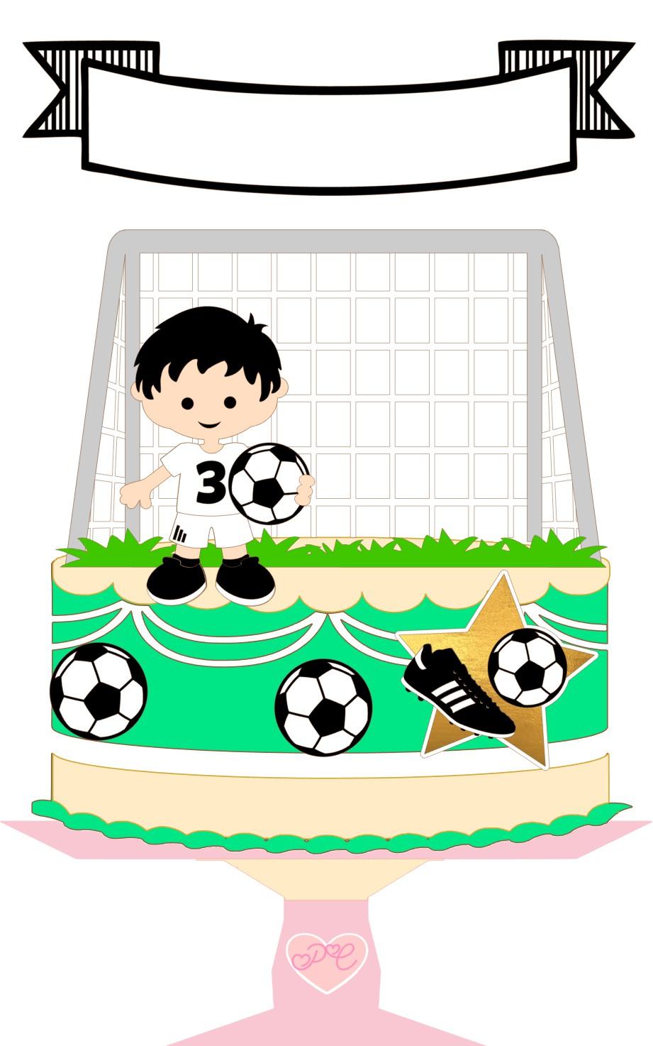 Arquivo de Corte Topo de Bolo  - Futebol