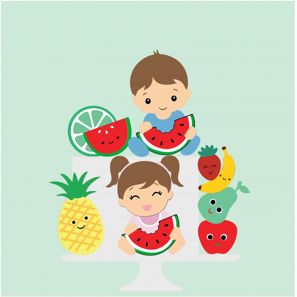Arquivo de Corte Topo de Bolo  -  Frutas