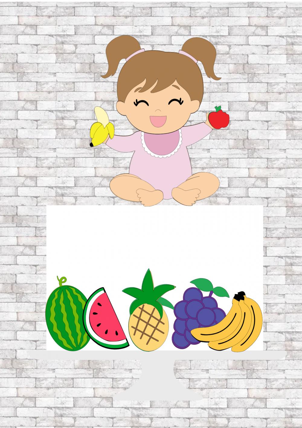 Arquivo de Corte Topo de Bolo  -  Frutas