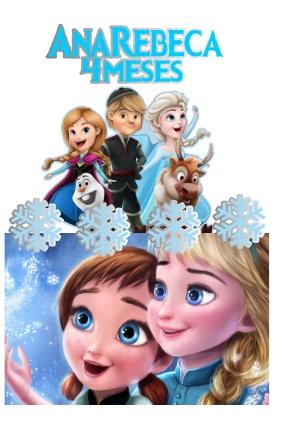 Arquivo de Corte Topo de Bolo  -  Frozen