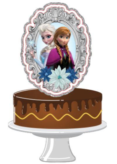 Arquivo de Corte Topo de Bolo  -  Frozen