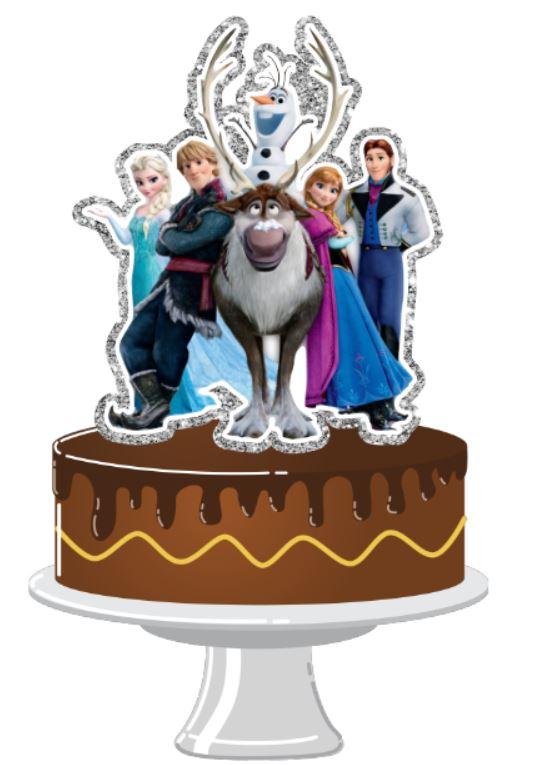 Arquivo de Corte Topo de Bolo  -  Frozen