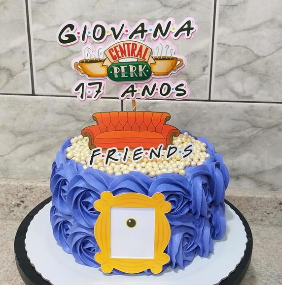 Arquivo de Corte Topo de Bolo  -  Friends