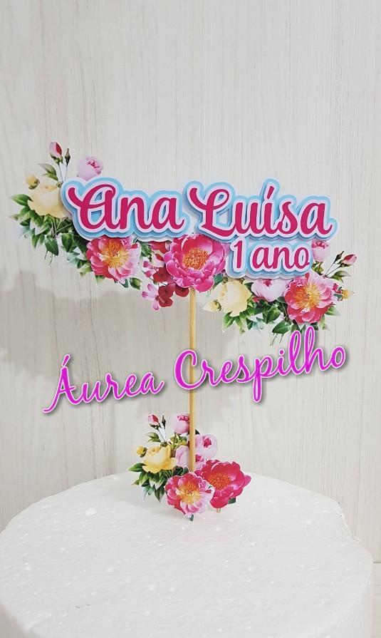 Arquivo de Corte Topo de Bolo  -   Floral