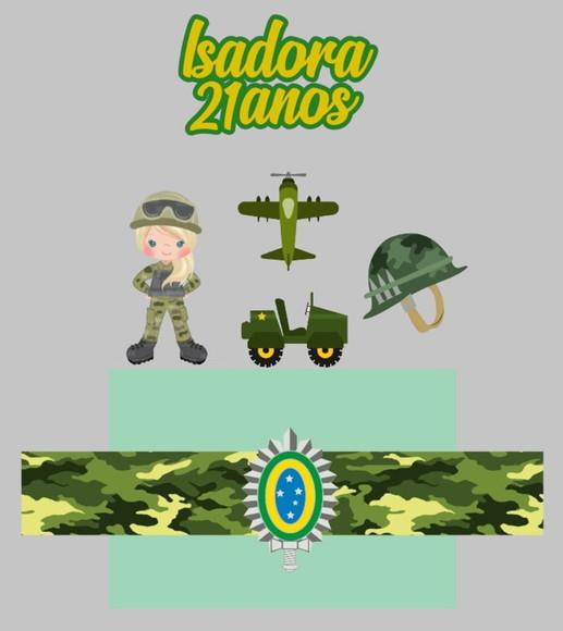 Arquivo de Corte Topo de Bolo  - Exército