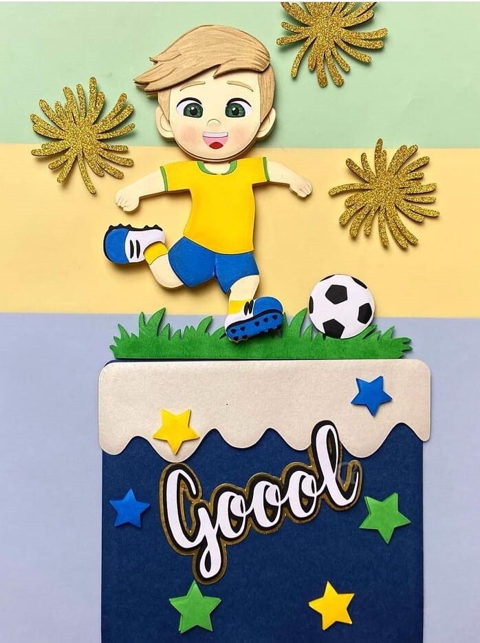 Arquivo de Corte Topo de Bolo  - Copa do Mundo