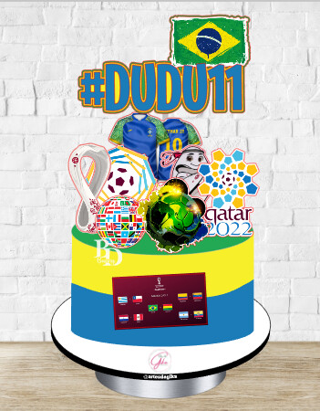 Arquivo de Corte Topo de Bolo  - Copa do Mundo