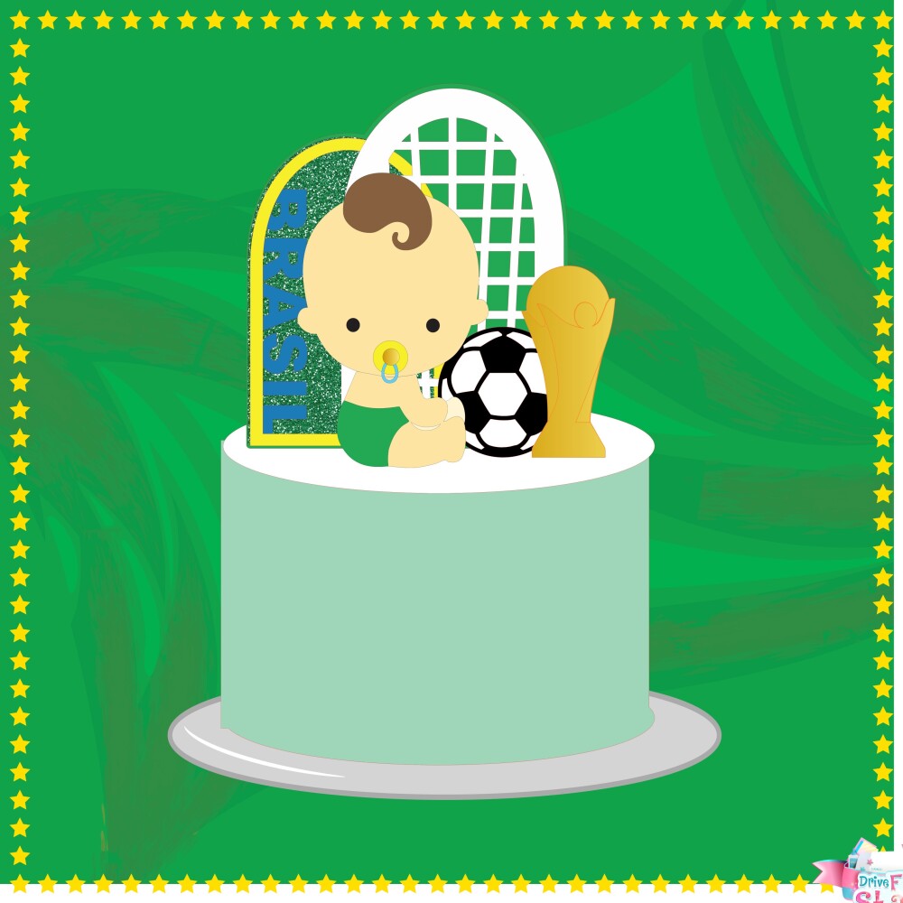 Arquivo de Corte Topo de Bolo  - Copa do Mundo