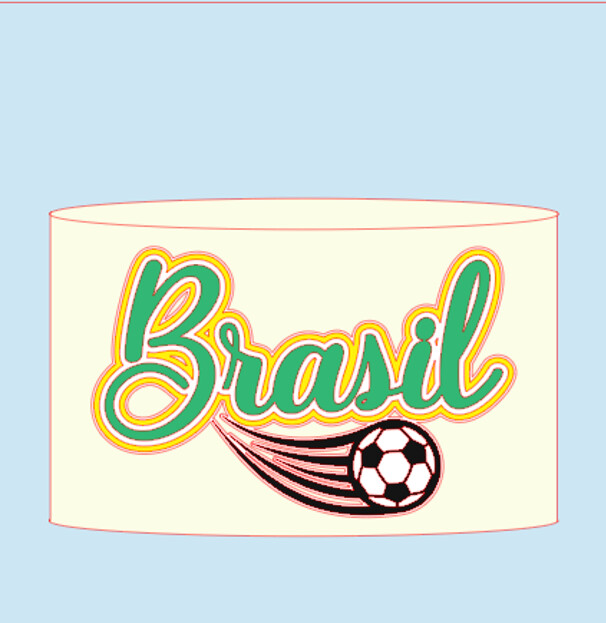Arquivo de Corte Topo de Bolo  - Copa do Mundo