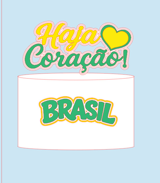 Arquivo de Corte Topo de Bolo  - Copa do Mundo