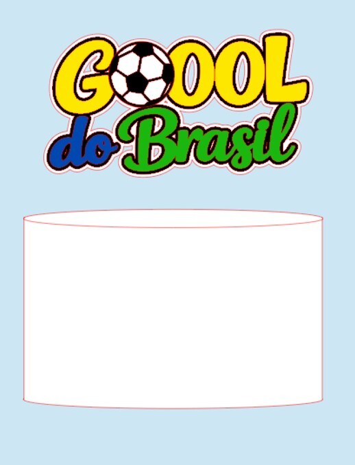 Arquivo de Corte Topo de Bolo  - Copa do Mundo