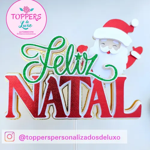 Arquivo de Corte Topo de Bolo - Natal