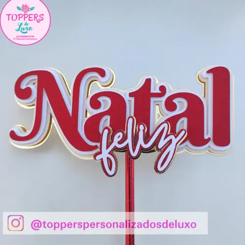 Arquivo de Corte Topo de Bolo - Natal