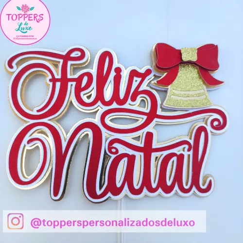 Arquivo de Corte Topo de Bolo - Natal