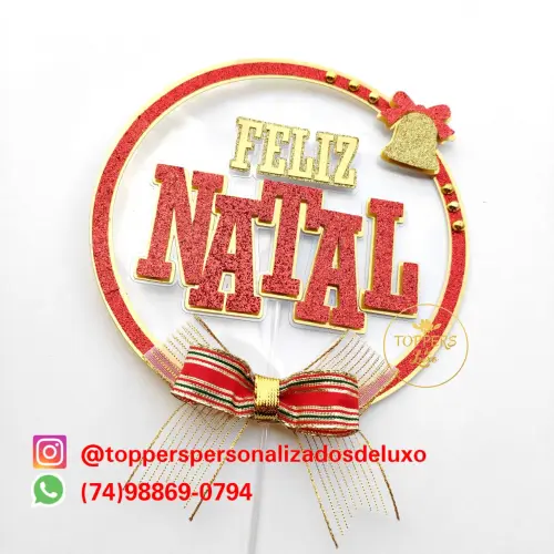 Arquivo de Corte Topo de Bolo - Natal