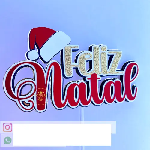 Arquivo de Corte Topo de Bolo - Natal