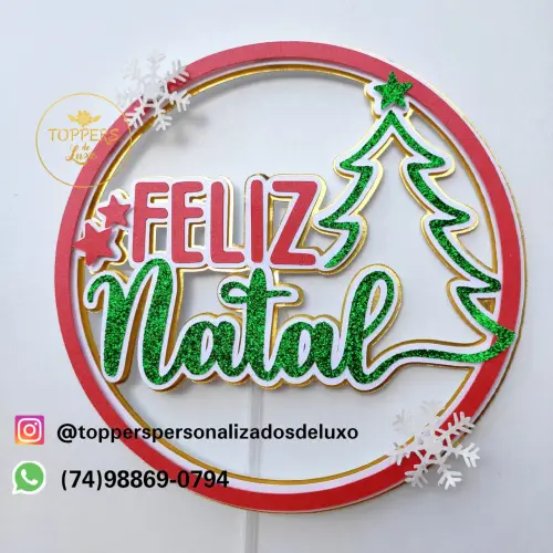 Arquivo de Corte Topo de Bolo - Natal