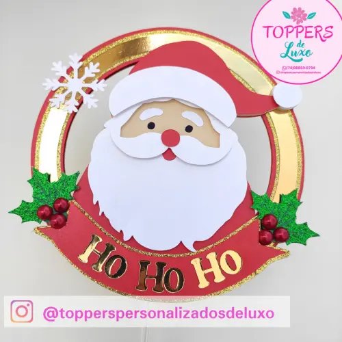 Arquivo de Corte Topo de Bolo - Natal