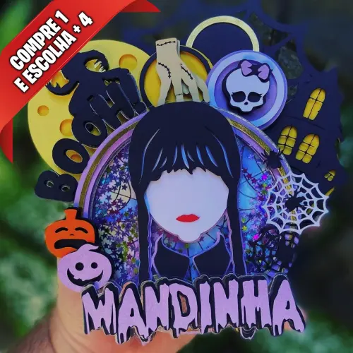 Arquivo de Corte Topo de Bolo - Wandinha