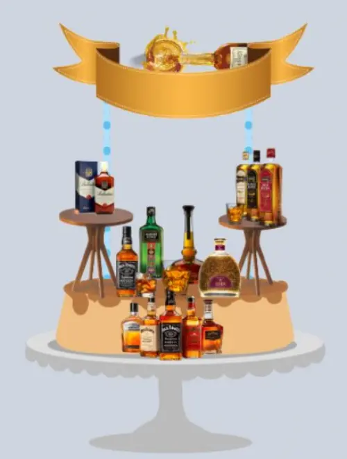 Arquivo de Corte Topo de Bolo - Whisky