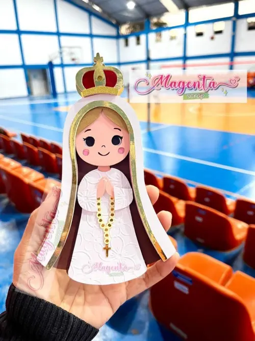 Arquivo de Corte Topo de Bolo  - Virgem Maria