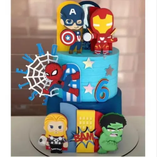 Arquivo de Corte Topo de Bolo -  Vingadores