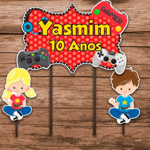 Arquivo de Corte Topo de Bolo - Video Game