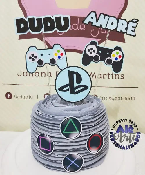 Arquivo de Corte Topo de Bolo - Video Game