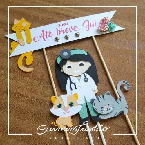 Arquivo de Corte Topo de Bolo -   Veterinária