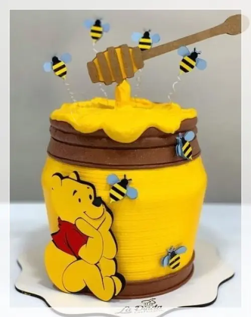 Arquivo de Corte Topo de Bolo -  Ursinho Pooh